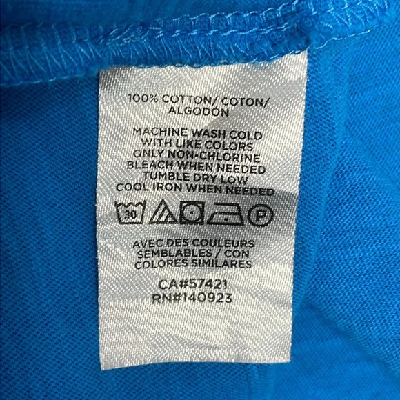 Loft Outlet Flutter Sleeve Eyelet Tie Back Blue Top M - Picture 9 of 12